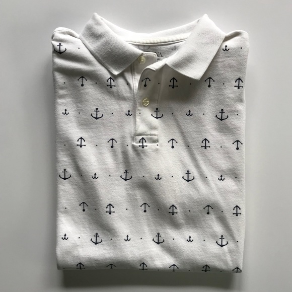 Merona Other - Anchor Print Polo ⚓️